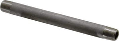 Merit Brass - Schedule 40, 1/8" Pipe x 4" Long, Grade 304/304L Stainless Steel Pipe Nipple - Welded & Threaded - Top Tool & Supply