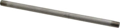 Merit Brass - Schedule 40, 1/8" Pipe x 8" Long, Grade 304/304L Stainless Steel Pipe Nipple - Welded & Threaded - Top Tool & Supply