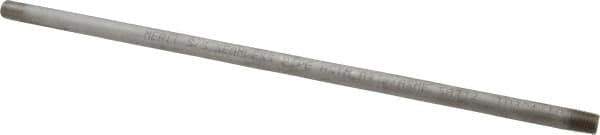 Merit Brass - Schedule 40, 1/8" Pipe x 12" Long, Grade 304/304L Stainless Steel Pipe Nipple - Welded & Threaded - Top Tool & Supply