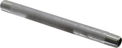 Merit Brass - Schedule 40, 1/4" Pipe x 6" Long, Grade 304/304L Stainless Steel Pipe Nipple - Welded & Threaded - Top Tool & Supply