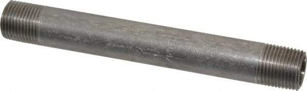 Merit Brass - Schedule 40, 3/8" Pipe x 5" Long, Grade 304/304L Stainless Steel Pipe Nipple - Welded & Threaded - Top Tool & Supply