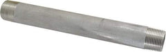 Merit Brass - Schedule 40, 3/4" Pipe x 8" Long, Grade 304/304L Stainless Steel Pipe Nipple - Welded & Threaded - Top Tool & Supply