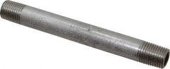 Merit Brass - Schedule 40, 1/4" Pipe x 4-1/2" Long, Grade 316/316L Stainless Steel Pipe Nipple - Welded & Threaded - Top Tool & Supply