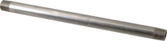 Merit Brass - Schedule 40, 3/8" Pipe x 10" Long, Grade 316/316L Stainless Steel Pipe Nipple - Welded & Threaded - Top Tool & Supply