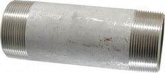 Merit Brass - Schedule 40, 2" Pipe x 6" Long, Grade 316/316L Stainless Steel Pipe Nipple - Welded & Threaded - Top Tool & Supply