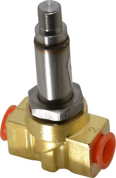 Parker - 1/4" Port, Brass Solenoid Valve - Closed, FKM Seal - Top Tool & Supply