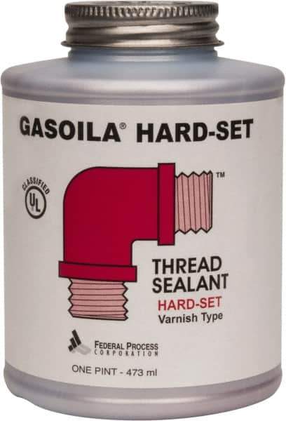 Federal Process - 1 Pt Brush Top Can Red Federal Gasoila Hard-Set - 350°F Max Working Temp - Top Tool & Supply