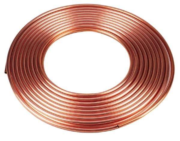 Mueller Industries - 60' Long, 3/4" OD x 5/8" ID, Copper Seamless Tube - 0.049" Wall Thickness, 0.418 Ft/Lb - Top Tool & Supply