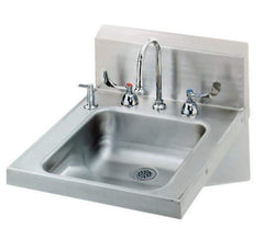 Eagle MHC - 14" Long x 16" Wide Inside, 1 Compartment, Grade 304 Stainless Steel Stainless Steel ADA Lavatory Sink-Wall Mount - 18 Gauge, 24-1/8" Long x 19" Wide Outside, 6" Deep - Top Tool & Supply