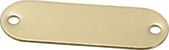 C.H. Hanson - 1-29/32 Inch Wide, Style 1, Brass Blank Metal Plate - 5/8 Inch High, 50 Pieces - Top Tool & Supply