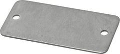 C.H. Hanson - 2 Inch Wide, Style 2, Aluminum Blank Metal Plate - 1 Inch High, 50 Pieces - Top Tool & Supply