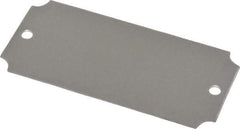 C.H. Hanson - 3-1/16 Inch Wide, Style 3, Aluminum Blank Metal Plate - 1-7/16 Inch High, 25 Pieces - Top Tool & Supply