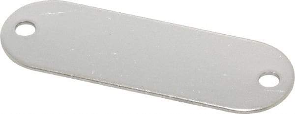 C.H. Hanson - 1-29/32 Inch Wide, Style 1, Stainless Steel Blank Metal Plate - 5/8 Inch High, 25 Pieces - Top Tool & Supply