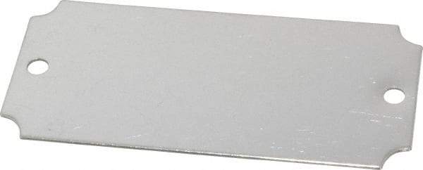 C.H. Hanson - 3-1/16 Inch Wide, Style 3, Stainless Steel Blank Metal Plate - 1-7/16 Inch High, 10 Pieces - Top Tool & Supply