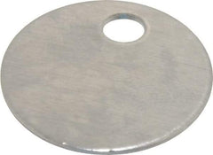 C.H. Hanson - 1 Inch Diameter, Round, Aluminum Blank Metal Tag - Blank, 50 Pieces - Top Tool & Supply