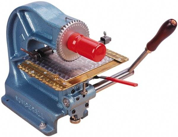 Made in USA - Manual Stamping Machines Character Capacity: 42 Size: 3/16 - Top Tool & Supply