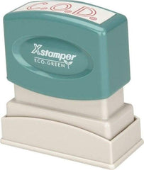 Value Collection - C.O.D., Red Pre-Inked Stamp - 1/2 Inch Wide x 1-5/8 Inch Long - Top Tool & Supply