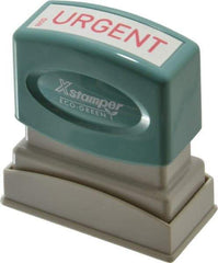 Value Collection - Urgent, Red Pre-Inked Stamp - 1/2 Inch Wide x 1-5/8 Inch Long - Top Tool & Supply