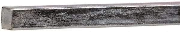 Made in USA - 12" Long x 3/16" High x 3/16" Wide, Zinc-Plated Key Stock - Low Carbon Steel - Top Tool & Supply