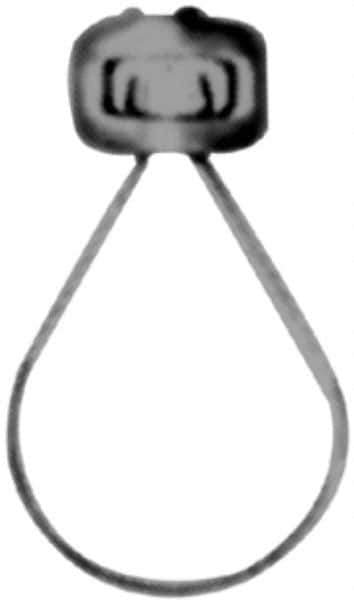 Made in USA - 2" Pipe, 3/8" Rod, Malleable Iron Adjustable Ring Hanger - Black, 400 Lb Capacity - Top Tool & Supply