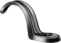 Made in USA - 2" Pipe, Malleable Iron, Black Plated" Pipe or Conduit Strap - 1 Mounting Hole - Top Tool & Supply