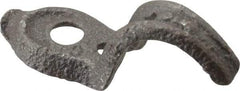 Made in USA - 3/8" Pipe, Malleable Iron, Black Plated" Pipe or Conduit Strap - 1 Mounting Hole - Top Tool & Supply