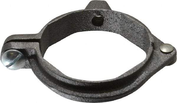 Value Collection - 2" Pipe, 3/8" Rod, Extension Split Pipe Clamp - 180 Lb Capacity, Malleable Iron - Top Tool & Supply