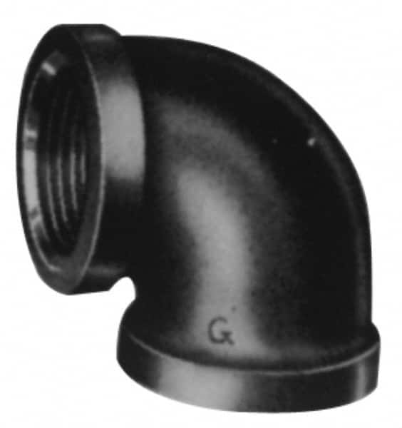 Made in USA - Black Pipe Fittings Type: 90 Degree Elbow Fitting Size: 3 (Inch) - Top Tool & Supply