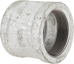 Made in USA - Class 150, 2" Galvanized Pipe Coupling (Right Hand) - Threaded, Malleable Iron - Top Tool & Supply