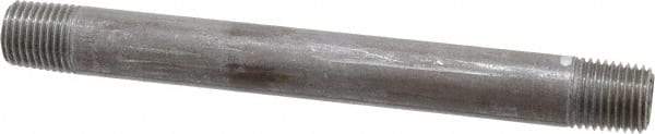 Value Collection - Schedule 40, 1/4" Diam x 5" Long Steel Black Pipe Nipple - Threaded - Top Tool & Supply