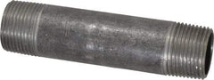 Made in USA - Schedule 40, 3/4" Diam x 4" Long Steel Black Pipe Nipple - Threaded - Top Tool & Supply