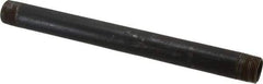 Made in USA - Schedule 40, 3/4" Diam x 11" Long Steel Black Pipe Nipple - Threaded - Top Tool & Supply