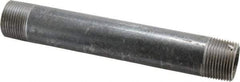 Made in USA - Schedule 40, 1" Diam x 8" Long Steel Black Pipe Nipple - Threaded - Top Tool & Supply