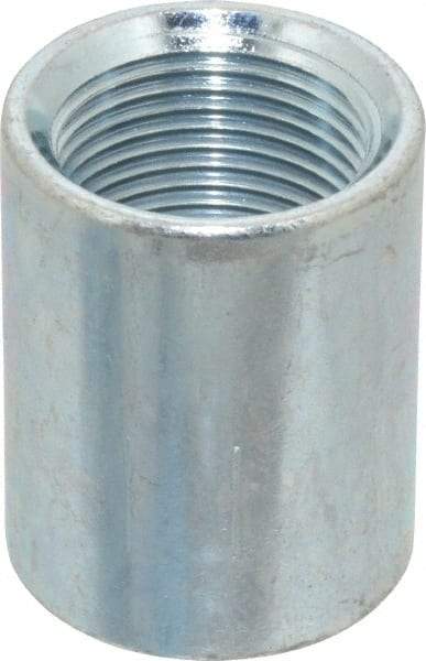 Made in USA - Class 150, 3/4" Galvanized Pipe Coupling - Threaded, Steel - Top Tool & Supply