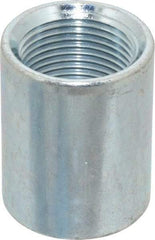 Made in USA - Class 150, 3/4" Galvanized Pipe Coupling - Threaded, Steel - Top Tool & Supply