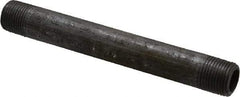 Made in USA - Schedule 80, 3/8" Diam x 5" Long Steel Black Pipe Nipple - Threaded - Top Tool & Supply