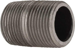 Made in USA - Schedule 80, 3/4" Diam x 1-3/8" Long Steel Black Pipe Nipple - Threaded - Top Tool & Supply