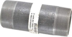 Made in USA - Schedule 80, 2" Diam x 5-1/2" Long Steel Black Pipe Nipple - Threaded - Top Tool & Supply