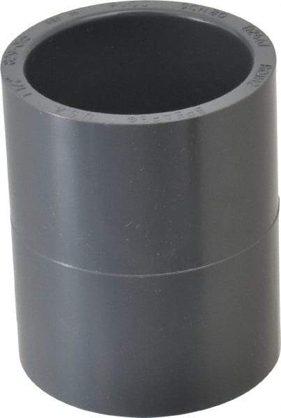 Value Collection - 1-1/2" PVC Plastic Pipe Coupling - Schedule 80, Slip x Slip End Connections - Top Tool & Supply