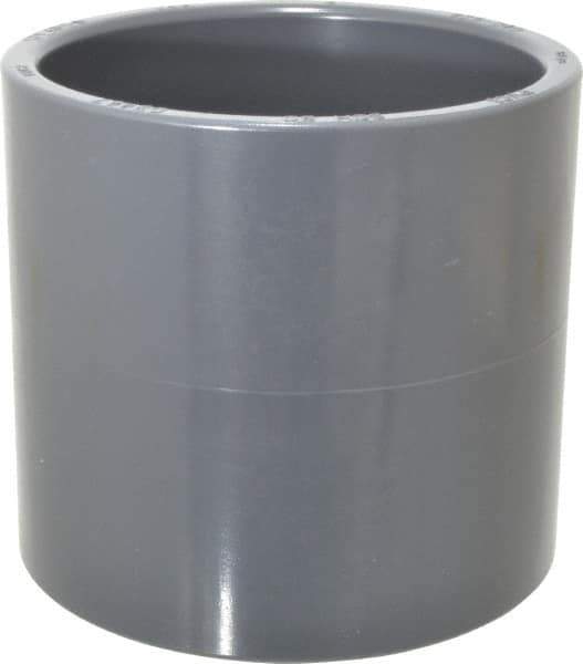 Value Collection - 4" PVC Plastic Pipe Coupling - Schedule 80, Slip x Slip End Connections - Top Tool & Supply