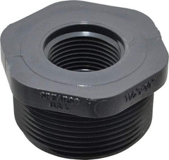 Value Collection - 1-1/2 x 3/4" PVC Plastic Pipe Bushing - Schedule 80, MIPT x FIPT End Connections - Top Tool & Supply