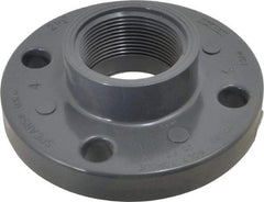 Value Collection - 2-1/2" PVC Plastic Pipe Flange (One Piece) - Schedule 80, FIPT End Connections - Top Tool & Supply