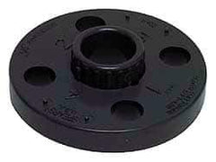 Value Collection - 8" PVC Plastic Pipe Flange (One Piece) - Schedule 80, Slip End Connections - Top Tool & Supply