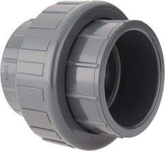 Value Collection - 3" PVC Plastic Pipe Union with EPDM O-Ring - Schedule 80, Slip x Slip End Connections - Top Tool & Supply