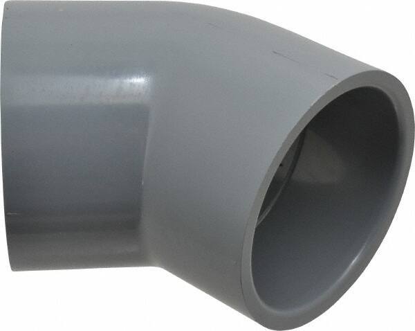 Value Collection - 3" CPVC Plastic Pipe 45° Elbow - Schedule 80, Slip x Slip End Connections - Top Tool & Supply