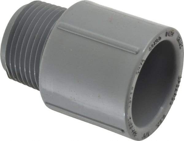 Value Collection - 3/4" CPVC Plastic Pipe Male Adapter - Schedule 80, MIPT x Slip End Connections - Top Tool & Supply