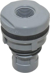 Value Collection - 1/2" CPVC Plastic Pipe Bulkhead Tank Adapter - Schedule 80, FIPT x FIPT End Connections - Top Tool & Supply