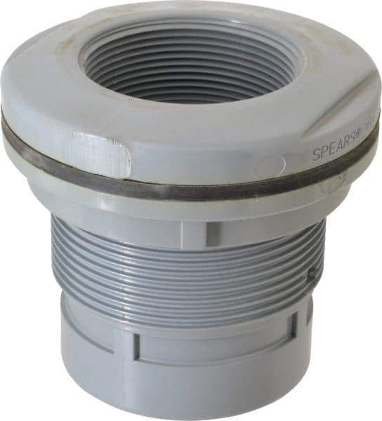 Value Collection - 3" CPVC Plastic Pipe Bulkhead Tank Adapter - Schedule 80, FIPT x FIPT End Connections - Top Tool & Supply