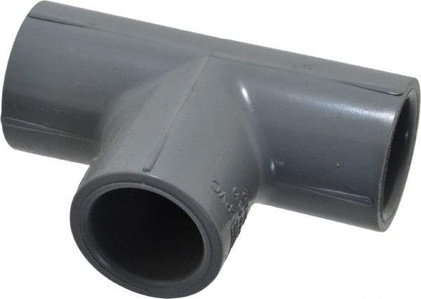 Value Collection - 1/2" CPVC Plastic Pipe Tee - Schedule 80, Slip x Slip x Slip End Connections - Top Tool & Supply