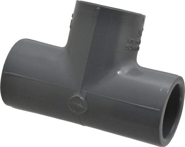 Value Collection - 3/4" CPVC Plastic Pipe Tee - Schedule 80, Slip x Slip x Slip End Connections - Top Tool & Supply